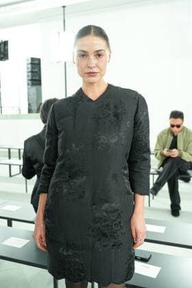 IPA88862842 - Milan, Milan Women™s Fashion Week Spring Summer 2027 - Women™s Fashion, Spring Summer 2027 - Jil Sander fashion show - pictured in the front row: Sophia Roe  Copyright: xRiccardoxGIordanox xRiccardoxGiordano IPAx IPA88862842