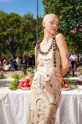 IPA88865992 - Milan, Milan Women™s Fashion Week Spring Summer 2027 - Women™s Fashion, Spring Summer 2027 - Antonio Marras fashion show - front row in the photo: Natalia Paragoni  Copyright: xRiccardoxGIordanox xRiccardoxGiordano IPAx IPA88865992