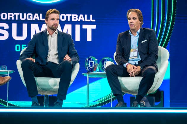 September 18, 2026, Lisbon, Lisbon, Portugal: Nuno Gomes, Tim Krul participating in the elite players governance panel at the Portugal Football Summit at the Cidade do Futebol in Oeiras. Lisbon Portugal - ZUMAr238 20260918_zip_r238_034 Copyright: xRicardoxRochax
