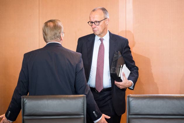 Chancellor Friedrich Merz (CDU) and Defense Minister Boris Pistorius (SPD) on September 23, 2026, at the Federal Government’s cabinet meeting at the Chancellery in Berlin. Photo: bildgehege. Federal Government cabinet meeting