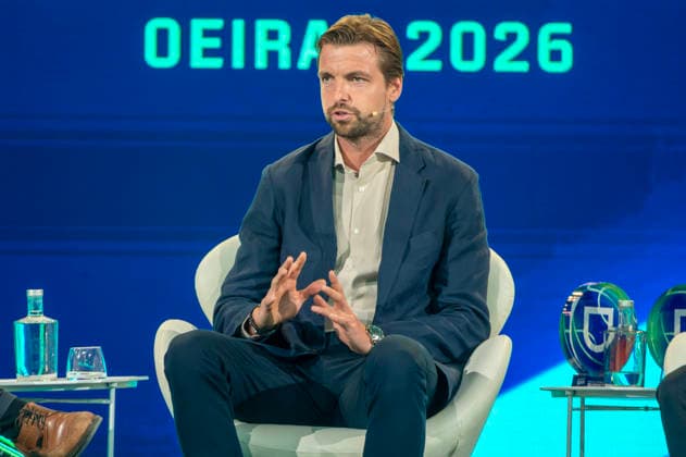 September 18, 2026, Lisbon, Lisbon, Portugal: Former Premier League player and investor Tim Krul speaking at the Portugal Football Summit at the Cidade do Futebol in Oeiras. Lisbon Portugal - ZUMAr238 20260918_zip_r238_017 Copyright: xRicardoxRochax