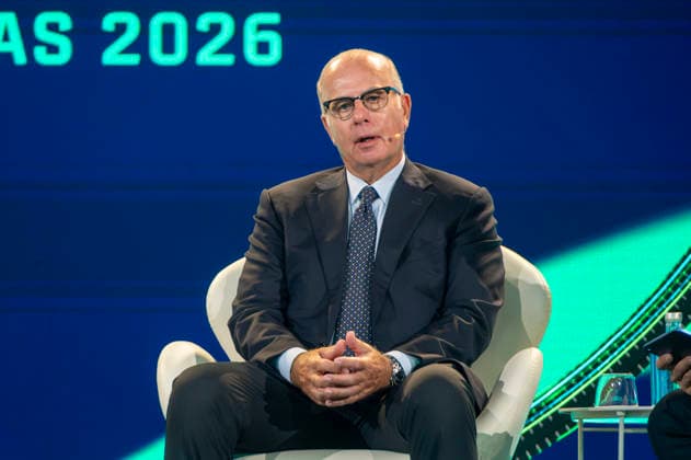 September 18, 2026, Lisbon, Lisbon, Portugal: Sports executive Umberto Gandini speaking during the football business panel at the Portugal Football Summit at the Cidade do Futebol in Oeiras. Lisbon Portugal - ZUMAr238 20260918_zip_r238_018 Copyright: xRicardoxRochax