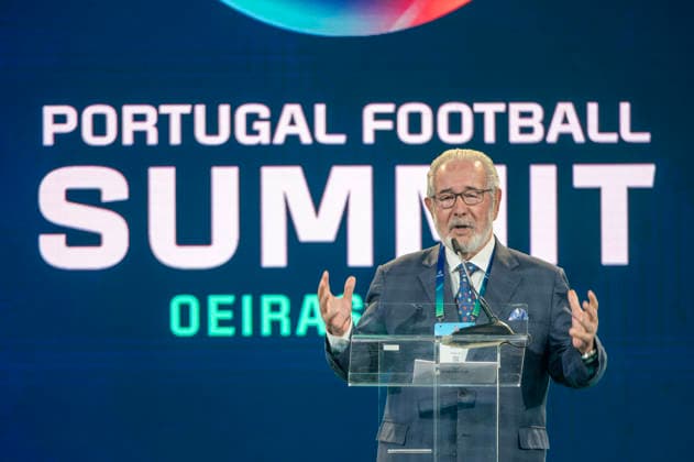September 18, 2026, Lisbon, Lisbon, Portugal: Isaltino Morais speaking during the opening ceremony at the Portugal Football Summit at the Cidade do Futebol in Oeiras. Lisbon Portugal - ZUMAr238 20260918_zip_r238_011 Copyright: xRicardoxRochax