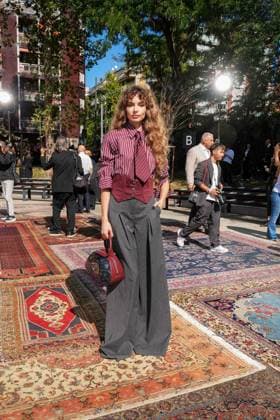 IPA88865902 - Milan, Milan Women™s Fashion Week Spring Summer 2027 - Women™s Fashion, Spring Summer 2027 - Antonio Marras fashion show - front row in the photo: guest  Copyright: xRiccardoxGIordanox xRiccardoxGiordano IPAx IPA88865902