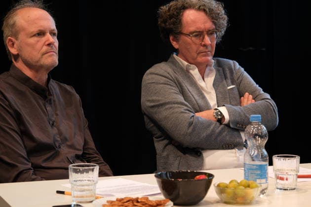 Wolfgang Ullrich and Lambert Wiesing at Bazon Brock’s Denkerei at the Hoftheater Kreuzberg e.V., Naunynstraße 63, Berlin Kreuzberg: Effect Diminishes the Works—A Summary of Reflections on the Relationship Between Effect and Work: Why We All Quote Authors Whose Works We Don’t Even Know, with Brock, Lambert Wiesing, and Wolfgang Ullrich