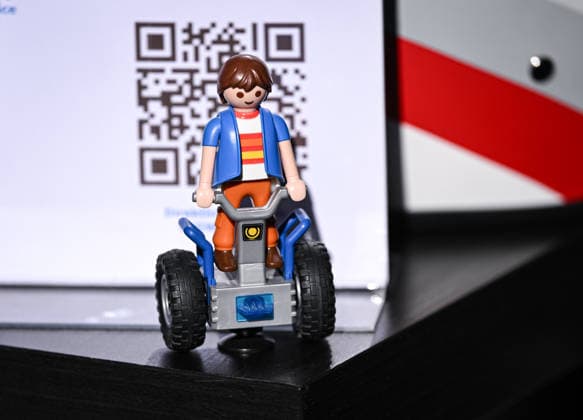 Tübingen, September 23, 2026: Mayor Boris Palmer, an independent, during a visit to the company BLUEmobility