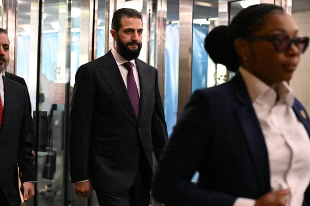 September 23, 2026, New York, New York, USA: President Ahmad Al-Sharaa of the Syrian Arab Republic arrives for day 2 of the opening of the 81st Session of the United Nations General Assembly at United Nations Headquarters in New York, New York, USA on Wednesday, 23 September, 2026 New York USA  - ZUMAs152 20260923_faa_s152_036 Copyright: xKylexMazzax-xPoolxviaxCNPx