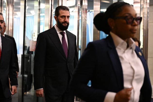 September 23, 2026, New York, New York, USA: President Ahmad Al-Sharaa of the Syrian Arab Republic arrives for day 2 of the opening of the 81st Session of the United Nations General Assembly at United Nations Headquarters in New York, New York, USA on Wednesday, 23 September, 2026 New York USA - ZUMAs152 20260923_faa_s152_020 Copyright: xKylexMazzax-xPoolxviaxCNPx