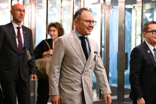 September 23, 2026, New York, New York, USA: Prime Minister Xavier Espot Zamora of Andorra arrives for day 2 of the opening of the 81st Session of the United Nations General Assembly at United Nations Headquarters in New York, New York, USA on Wednesday, 23 September, 2026 New York USA  - ZUMAs152 20260923_faa_s152_047 Copyright: xKylexMazzax-xPoolxviaxCNPx