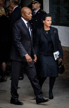 23-09-2026 Norway Funeral of Princess Astrid at the Ris Church in Oslo. Princess Martha Louise of Norway and American Shaman Durek Â  Copyright: xPPEx