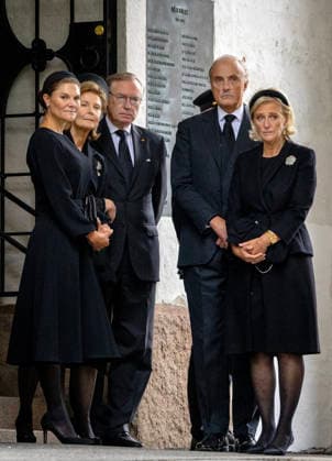 23-09-2026 Norway Funeral of Princess Astrid at the Ris Church in Oslo. Princess Victoria and Princess Astrid and Prince Lorenz Â  Copyright: xPPEx