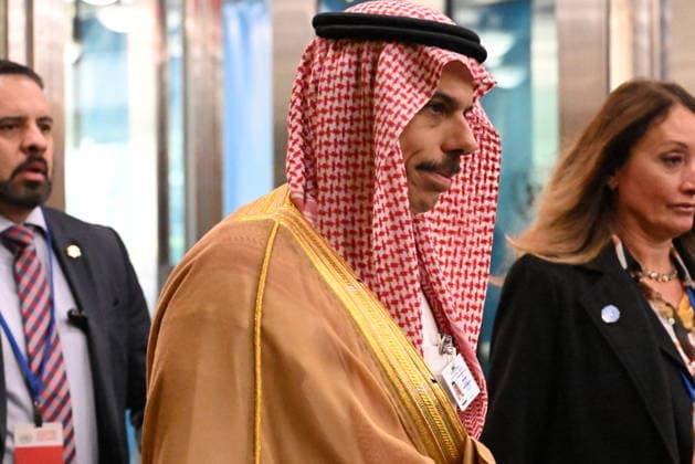 Day 2 of the Opening of the United Nations General Assembly Foreign Minister Prince Faisal bin Farhan Al Saud of Saudi Arabia arrives for day 2 of the opening of the 81st Session of the United Nations General Assembly at United Nations Headquarters in New York, New York, USA on Wednesday, 23 September, 2026. Photo by Kyle Mazza Pool via CNP ABACAPRESS.COM New York New York United States  Copyright: xCNP ABACAx
