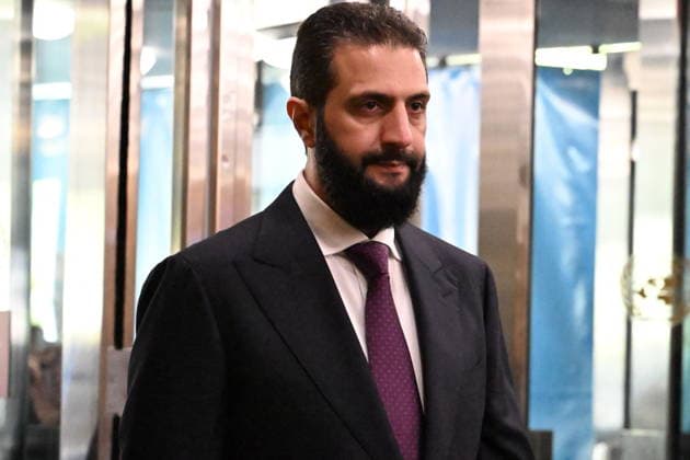 Day 2 of the Opening of the United Nations General Assembly President Ahmad Al-Sharaa of the Syrian Arab Republic arrives for day 2 of the opening of the 81st Session of the United Nations General Assembly at United Nations Headquarters in New York, New York, USA on Wednesday, 23 September, 2026. Photo by Kyle Mazza Pool via CNP ABACAPRESS.COM New York New York United States  Copyright: xCNP ABACAx
