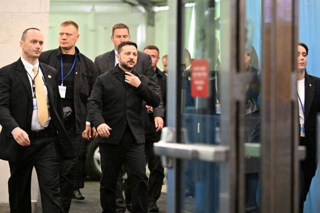 President Volodymyr Zelenskyy of Ukraine arrives for day 2 of the opening of the 81st Session of the United Nations General Assembly at United Nations Headquarters in New York, New York, USA on Wednesday, 23 September, 2026. Copyright: xKylexMazzax xPoolxviaxCNPx MediaPunchx