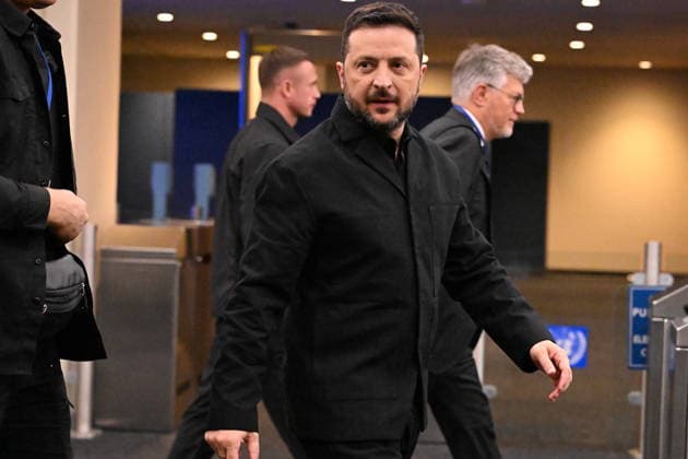 Day 2 of the Opening of the United Nations General Assembly President Volodymyr Zelenskyy of Ukraine arrives for day 2 of the opening of the 81st Session of the United Nations General Assembly at United Nations Headquarters in New York, New York, USA on Wednesday, 23 September, 2026. Credit: Kyle Mazza Pool via CNP New York New York United States of America EDITORIAL USE ONLY Copyright: xx KMZ_2285 KylexMazzax-xPoolxviaxCNPx cnpphotos340875