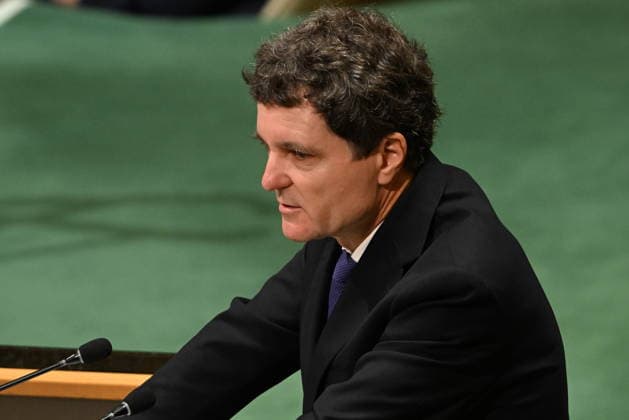 September 23, 2026, New York, New York, USA: President Nicu?or-Daniel DAN of Romania addresses day 2 of the opening of the 81st Session of the United Nations General Assembly at United Nations Headquarters in New York, New York, USA on Wednsday, 23 September, 2026 New York USA  - ZUMAs152 20260923_faa_s152_079 Copyright: xKylexMazzax