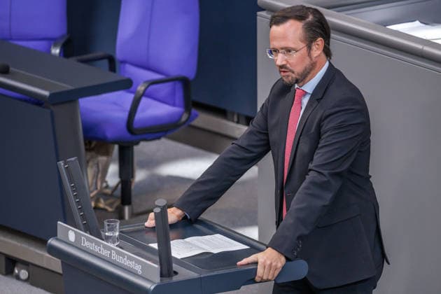 Bundestag: Dr. Bernd Baumann (SPD) at the German Bundestag on September 23, 2026, in Berlin, Berlin, Germany, Bundestag
