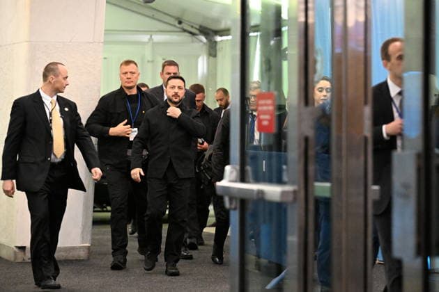 President Volodymyr Zelenskyy of Ukraine arrives for day 2 of the opening of the 81st Session of the United Nations General Assembly at United Nations Headquarters in New York, New York, USA on Wednesday, 23 September, 2026. Copyright: xKylexMazzax xPoolxviaxCNPx MediaPunchx