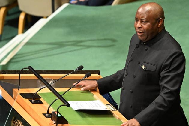 September 23, 2026, New York, New York, USA: President Evariste Ndayishimiye of Burundi addresses day 2 of the opening of the 81st Session of the United Nations General Assembly at United Nations Headquarters in New York, New York, USA on Wednsday, 23 September, 2026 New York USA  - ZUMAs152 20260923_faa_s152_105 Copyright: xKylexMazzax