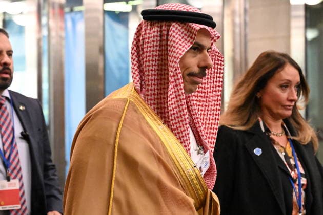 Foreign Minister Prince Faisal bin Farhan Al Saud of Saudi Arabia arrives for day 2 of the opening of the 81st Session of the United Nations General Assembly at United Nations Headquarters in New York, New York, USA on Wednesday, 23 September, 2026. Copyright: xKylexMazzax xPoolxviaxCNPx MediaPunchx
