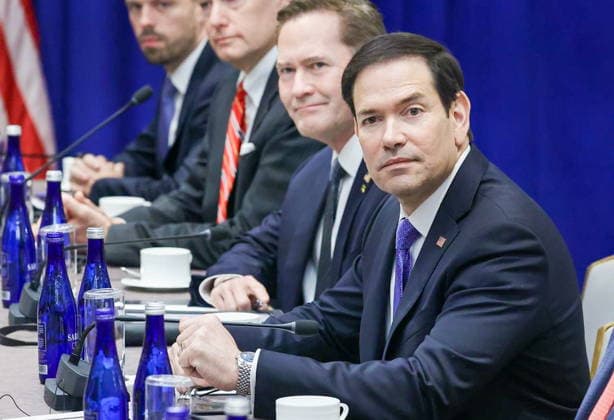 USA, NEW YORK New York City - SEPTEMBER 23, 2026: US Secretary of State Marco Rubio (R) is seen during his meeting with Russian Minister of International Affairs Sergei Lavrov during the 2026 High-level Week of the 81st session of the UN General Assembly New York City USA  - ZUMAt113 20260923_zaa_t113_261 Copyright: xRussianxMinistryxOfxInternationax