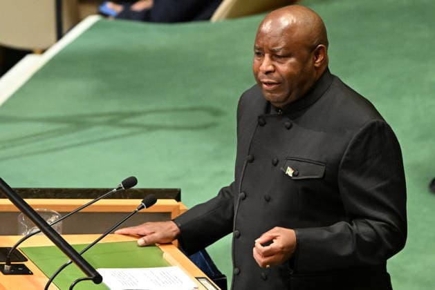September 23, 2026, New York, New York, USA: President Evariste Ndayishimiye of Burundi addresses day 2 of the opening of the 81st Session of the United Nations General Assembly at United Nations Headquarters in New York, New York, USA on Wednsday, 23 September, 2026 New York USA - ZUMAs152 20260923_faa_s152_103 Copyright: xKylexMazzax