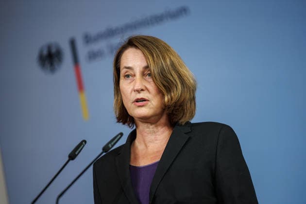 Statement by Federal Minister of the Interior Dobrindt at a press conference on the Action Plan Against Social Benefits Fraud, featuring Federal Minister of the Interior Alexander Dobrindt and State Secretary Leonie Gebers (SPD) on September 23, 2026, in Berlin, Berlin, Berlin, Germany, Federal Ministry of the Interior
