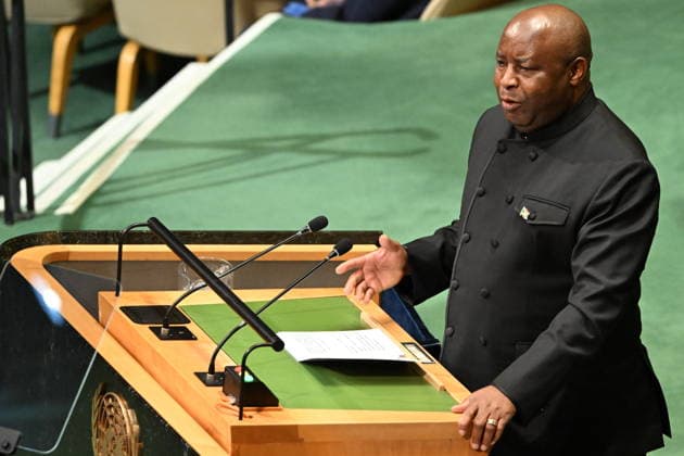 September 23, 2026, New York, New York, USA: President Evariste Ndayishimiye of Burundi addresses day 2 of the opening of the 81st Session of the United Nations General Assembly at United Nations Headquarters in New York, New York, USA on Wednsday, 23 September, 2026 New York USA - ZUMAs152 20260923_faa_s152_100 Copyright: xKylexMazzax