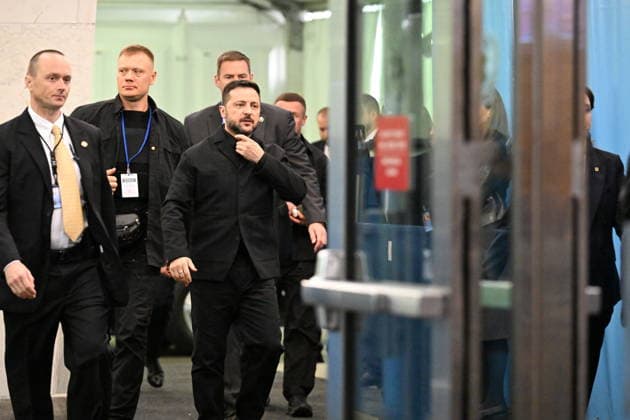 President Volodymyr Zelenskyy of Ukraine arrives for day 2 of the opening of the 81st Session of the United Nations General Assembly at United Nations Headquarters in New York, New York, USA on Wednesday, 23 September, 2026. Copyright: xKylexMazzax xPoolxviaxCNPx MediaPunchx