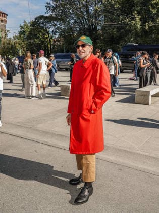 IPA88870942 - Milan, Milan Women s Fashion Week Spring Summer 2027 - Women s Fashion, Spring Summer 2027 - JIL SANDER fashion show - arrivals - pictured: guest  Copyright: xEmanuelexRobertoxDexCarlix xx IPA88870942