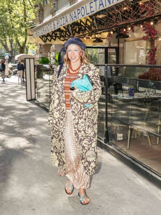 IPA88870958 - Milan, Milan Women s Fashion Week Spring Summer 2027 - Women s Fashion, Spring Summer 2027 - JIL SANDER fashion show - arrivals - pictured: guest  Copyright: xEmanuelexRobertoxDexCarlix xx IPA88870958