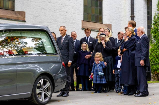 23-09-2026 Norway Funeral of Princess Astrid at the Ris Church in Oslo. King Haakon and Cathrine Ferner, Benedikte Ferner, Alexander Ferner and Elisabeth Ferner and Carl-Christian Ferner Â  Copyright: xPPEx