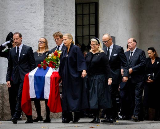 23-09-2026 Norway Funeral of Princess Astrid at the Ris Church in Oslo. King Haakon and Cathrine Ferner, Benedikte Ferner, Alexander Ferner and Elisabeth Ferner and Carl-Christian Ferner Â  Copyright: xPPEx
