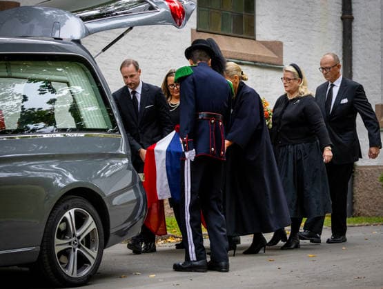 23-09-2026 Norway Funeral of Princess Astrid at the Ris Church in Oslo. King Haakon and Cathrine Ferner, Benedikte Ferner, Alexander Ferner and Elisabeth Ferner and Carl-Christian Ferner Â  Copyright: xPPEx
