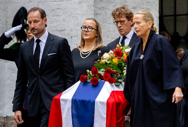 23-09-2026 Norway Funeral of Princess Astrid at the Ris Church in Oslo. King Haakon and Cathrine Ferner, Benedikte Ferner, Alexander Ferner and Elisabeth Ferner and Carl-Christian Ferner Â  Copyright: xPPEx