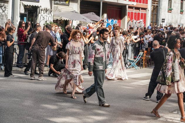 IPA88872272 - MILAN - Milan Women s Fashion Week Spring Summer 2026 2027 - Antonio Marras s fashion show at the Stendhal Gardens - Vincenzo Muccioli in the Solari Tortona area.  Copyright: xEmanuelexRobertoxDexCarlix xx IPA88872272