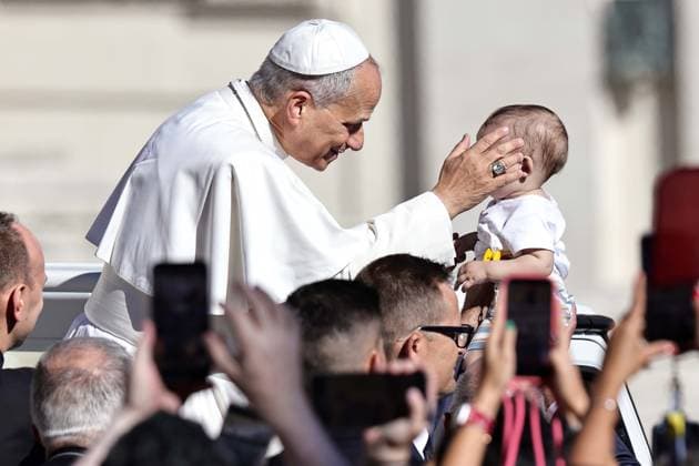 September 23, 2026. Vatican City - POPE LEO XIV during his weekly General Audiencein St. Peter s Square at the Vatican EvandroInetti_via ZUMA Wire Vatican City State  - ZUMAi15_ 20260923_zaf_i15_030 Copyright: xEvandroxInettix
