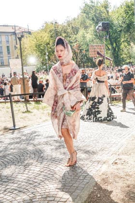 IPA88872314 - MILAN - Milan Women s Fashion Week Spring Summer 2026 2027 - Antonio Marras s fashion show at the Stendhal Gardens - Vincenzo Muccioli in the Solari Tortona area.  Copyright: xEmanuelexRobertoxDexCarlix xx IPA88872314