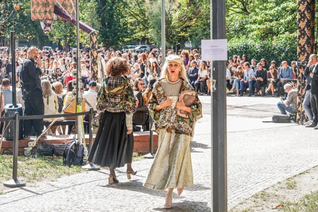 IPA88872284 - MILAN - Milan Women s Fashion Week Spring Summer 2026 2027 - Antonio Marras s fashion show at the Stendhal Gardens - Vincenzo Muccioli in the Solari Tortona area.  Copyright: xEmanuelexRobertoxDexCarlix xx IPA88872284