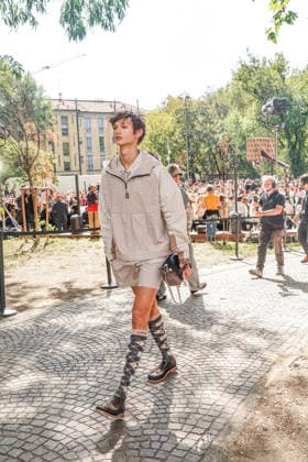 IPA88872292 - MILAN - Milan Women s Fashion Week Spring Summer 2026 2027 - Antonio Marras s fashion show at the Stendhal Gardens - Vincenzo Muccioli in the Solari Tortona area.  Copyright: xEmanuelexRobertoxDexCarlix xx IPA88872292