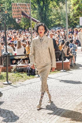IPA88872306 - MILAN - Milan Women s Fashion Week Spring Summer 2026 2027 - Antonio Marras s fashion show at the Stendhal Gardens - Vincenzo Muccioli in the Solari Tortona area.  Copyright: xEmanuelexRobertoxDexCarlix xx IPA88872306