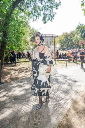 IPA88872319 - MILAN - Milan Women s Fashion Week Spring Summer 2026 2027 - Antonio Marras s fashion show at the Stendhal Gardens - Vincenzo Muccioli in the Solari Tortona area.  Copyright: xEmanuelexRobertoxDexCarlix xx IPA88872319