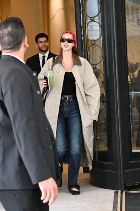 IPA88873125 - Milan, Fashion Week, leaving Palazzo Parigi In the photo: Amelia Gray Hamlin  Copyright: xManuelexMangiarotti ipa-agency.netx xManuelexMangiarottix IPA88873125