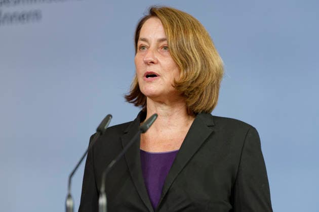 10-Point Plan to Combat Social Security Fraud, September 23, 2026, Berlin, Germany: Leonie Gebers (SPD), State Secretary at the Federal Ministry of Labor and Social Affairs, and the Federal Minister of the Interior brief the press on the federal government’s 10-point plan to combat social security fraud, which was approved by the cabinet.