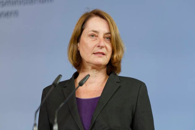 10-Point Plan to Combat Social Security Fraud, September 23, 2026, Berlin, Germany: Leonie Gebers (SPD), State Secretary at the Federal Ministry of Labor and Social Affairs, and the Federal Minister of the Interior brief the press on the federal government’s 10-point plan to combat social security fraud, which was approved by the cabinet.