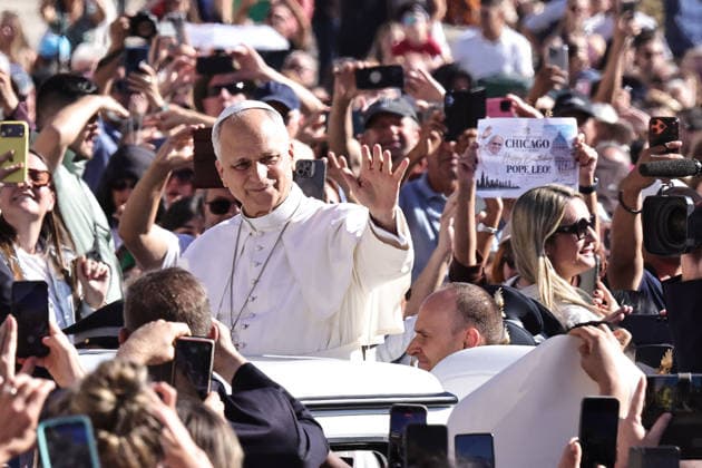 September 23, 2026. Vatican City - POPE LEO XIV during his weekly General Audiencein St. Peter s Square at the Vatican EvandroInetti_via ZUMA Wire Vatican City State  - ZUMAi15_ 20260923_zaf_i15_039 Copyright: xEvandroxInettix