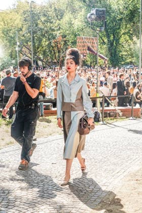 IPA88872303 - MILAN - Milan Women s Fashion Week Spring Summer 2026 2027 - Antonio Marras s fashion show at the Stendhal Gardens - Vincenzo Muccioli in the Solari Tortona area.  Copyright: xEmanuelexRobertoxDexCarlix xx IPA88872303