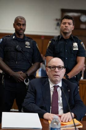 Harvey Weinstein appears in Manhattan Supreme Court to be sentenced for sexually assaulting Miriam Haley Tuesday, September 23, 2026 in New York City New York. Pool  NYP202609239002 BARRYxWILLIAMS