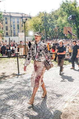 IPA88872315 - MILAN - Milan Women s Fashion Week Spring Summer 2026 2027 - Antonio Marras s fashion show at the Stendhal Gardens - Vincenzo Muccioli in the Solari Tortona area.  Copyright: xEmanuelexRobertoxDexCarlix xx IPA88872315