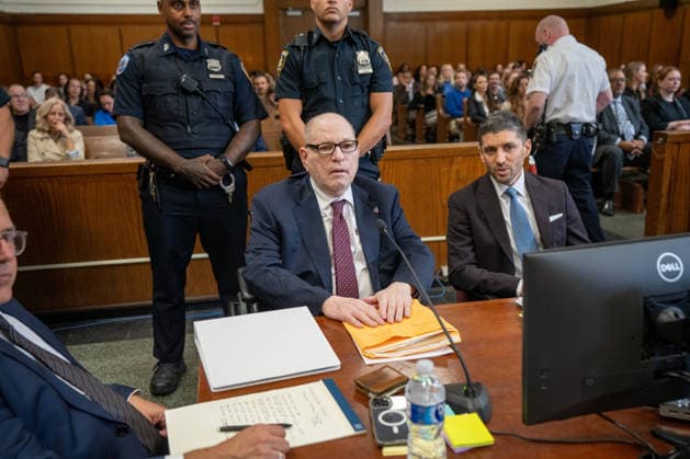 Harvey Weinstein appears in Manhattan Supreme Court to be sentenced for sexually assaulting Miriam Haley Tuesday, September 23, 2026 in New York City New York. Pool  NYP202609239027 STEVENxHIRSH
